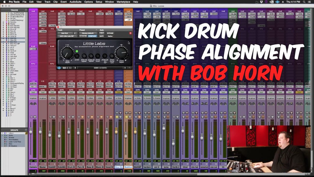 kick drum phase alignment with bob horn
