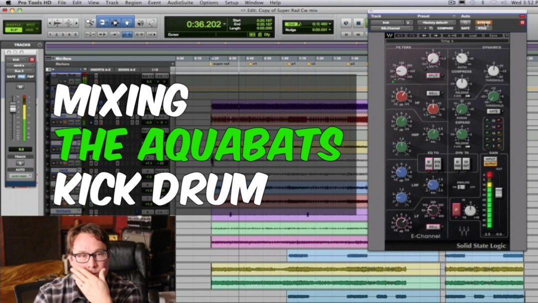 Mixing The Aquabats Kick Drum with Cameron Webb - Produce Like A Pro