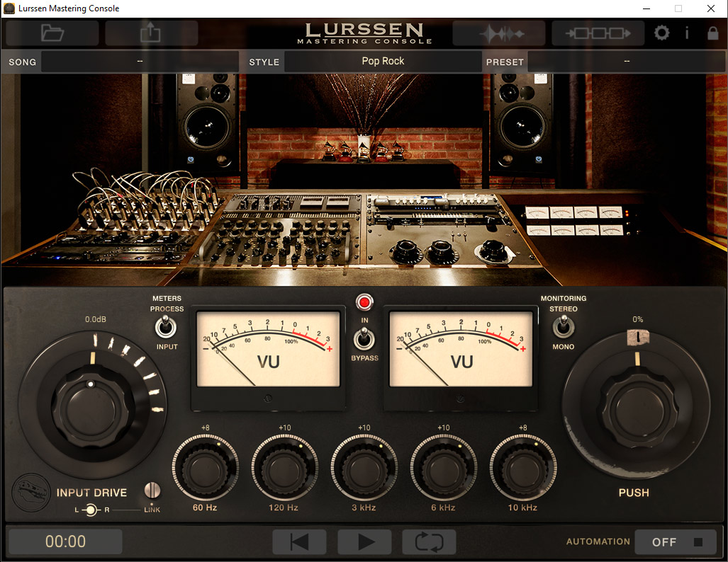 Lurssen Mastering Console main interface