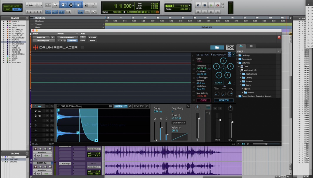 How to use the Drum Replacer plugin