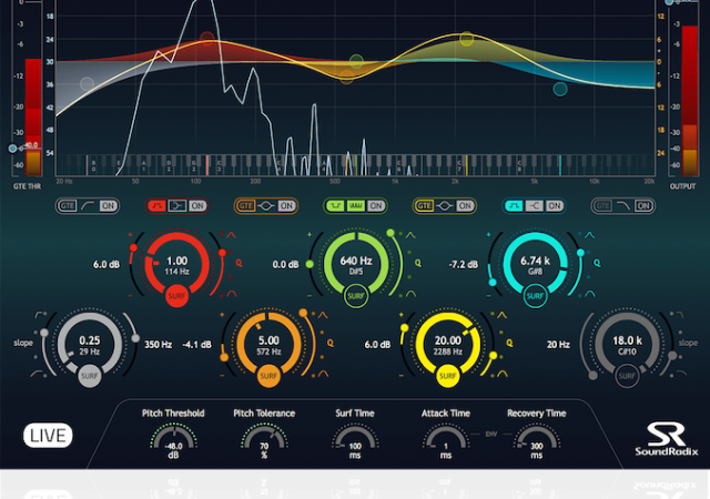 SurferEQ by Sound Radix | Adaptive Pitch-Tracking EQ