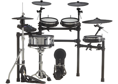 Kompaktes E-Drum Set mit 216 Sounds 245 Drumkits und einfacher Aufnahmefunktion 