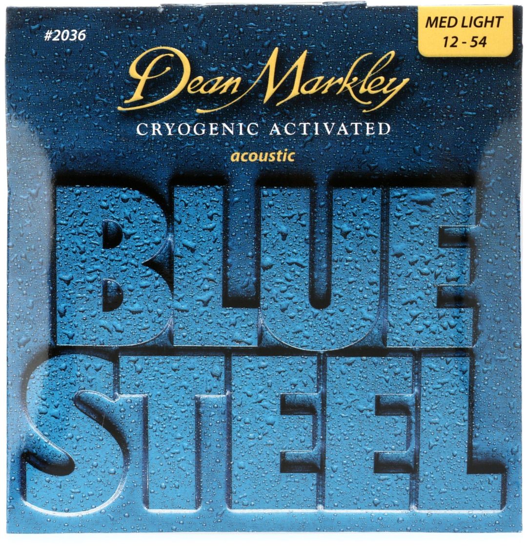 Dean Markley 2036 Blue Steel 92/8 Bronze Cryogenic Activated Acoustic Guitar Strings