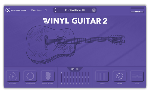 Echo Sound Vinyl Guitar 2