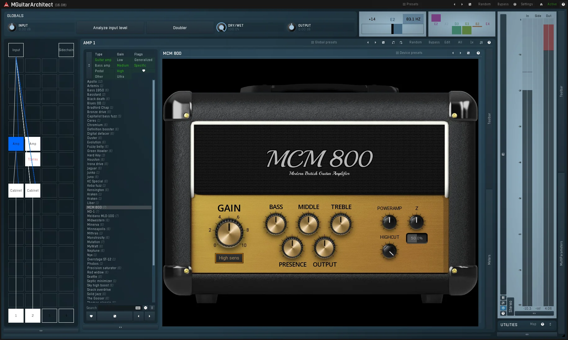 MeldaProduction MGuitarArchitect Guitar Simulation Plug-in